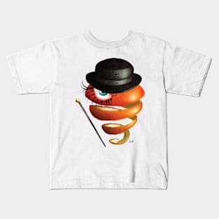 Clockwork Orange Spiral Kids T-Shirt